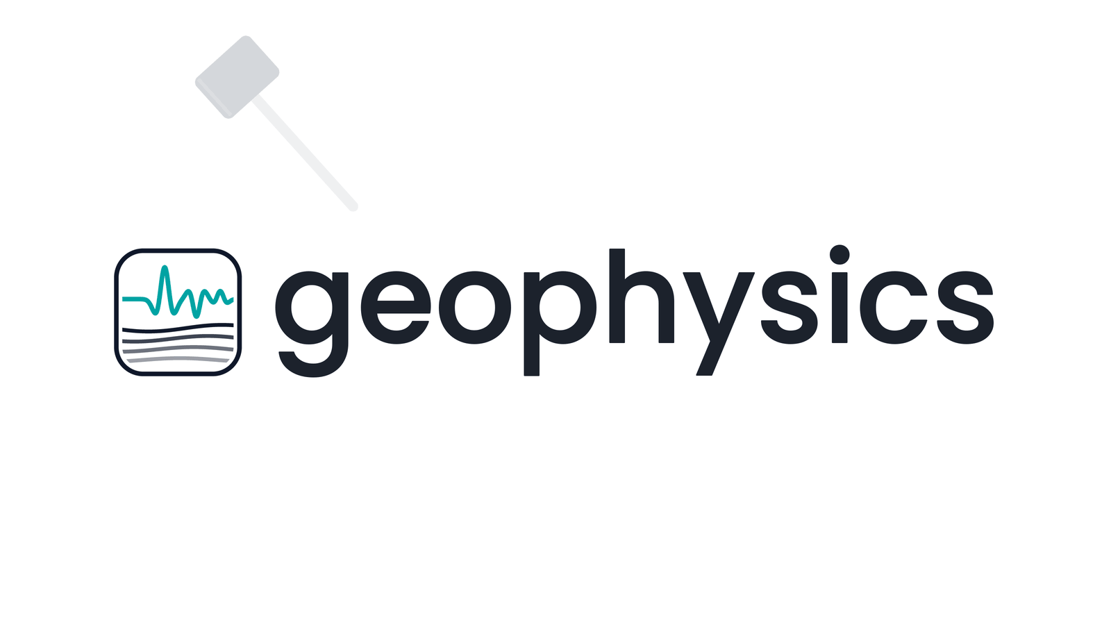 GeoBhysics logo with an animated survey hammer and seismic trace